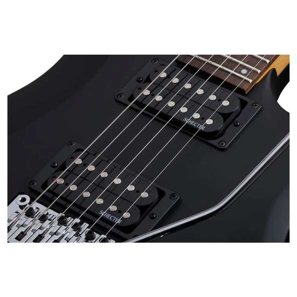 Schecter C-6 FR Deluxe Elektro Gitar (Mat Siyah) - Resim 4