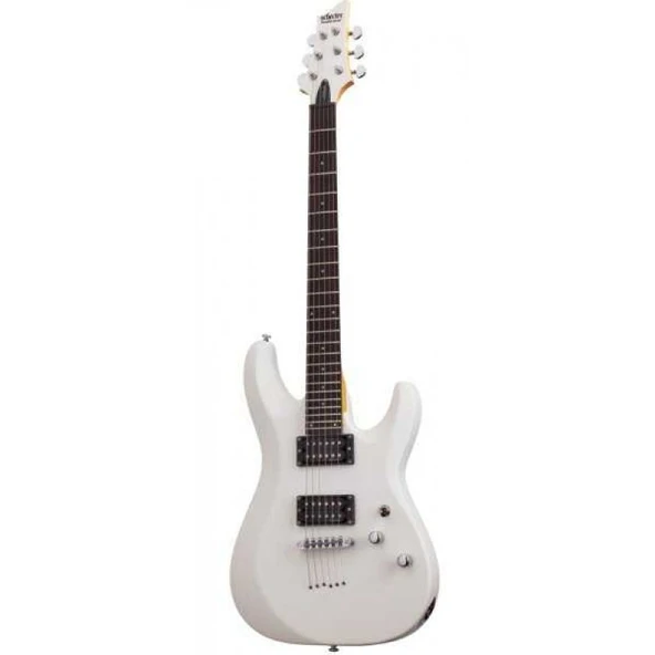 Schecter C-6 Deluxe Elektro Gitar (Satin White) ürün görseli 1
