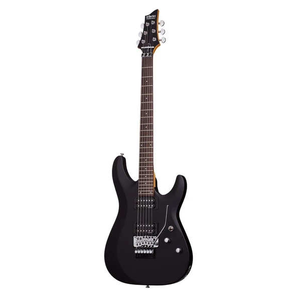 Schecter C-6 FR Deluxe Elektro Gitar (Mat Siyah) - Resim 2