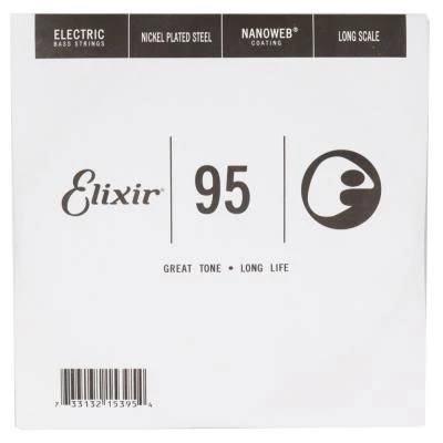 Elixir NANOWEB Coating Long Scale Tek Bas Gitar Teki (.095) - Resim 2