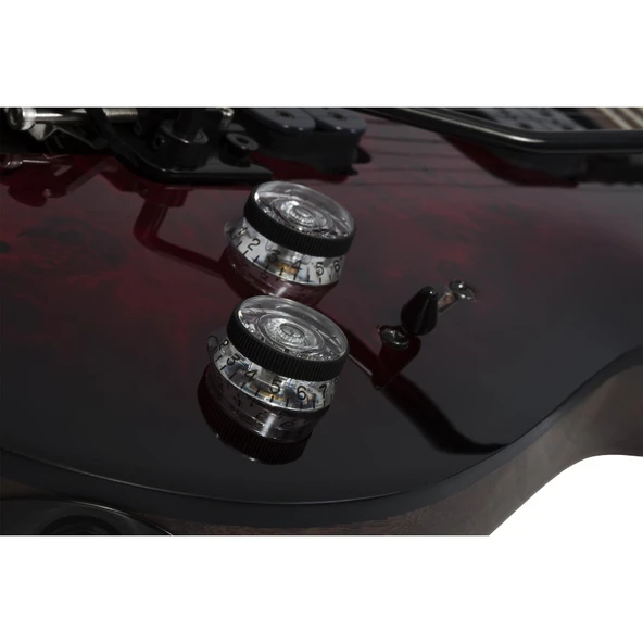 Schecter Omen Elite-6 FR Elektro Gitar (Black Cherry Burst) - Resim 5