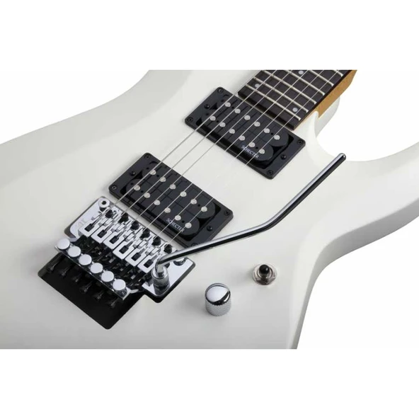 Schecter C-6 FR Deluxe Elektro Gitar (Satin White) - Resim 4