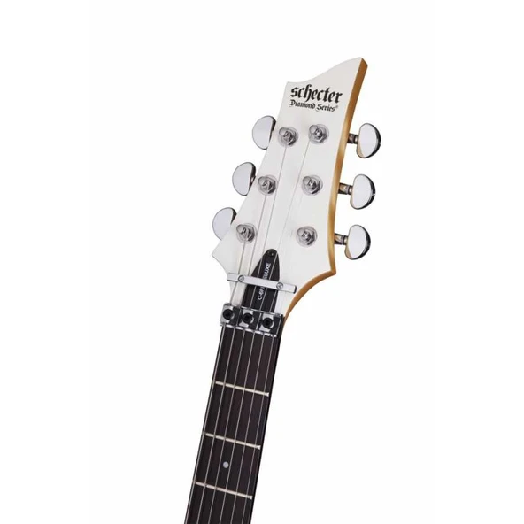 Schecter C-6 FR Deluxe Elektro Gitar (Satin White) - Resim 5