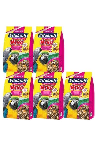 Vitakraft Premium Papağan Yemi 1 Kg x 5 Adet ürün görseli 1