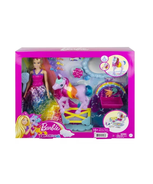 Barbie Dreamtopia Bebek ve Tek Boynuzlu At GTG01 ürün görseli 1