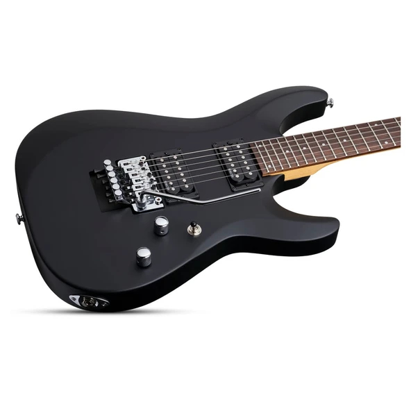 Schecter C-6 FR Deluxe Elektro Gitar (Mat Siyah) - Resim 3