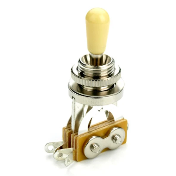 DMX Guitars  Les Paul Toggle Switch- Krom / Krem - Resim 2