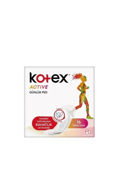 Kotex Active Günlük Ped 16 lı ürün görseli 1