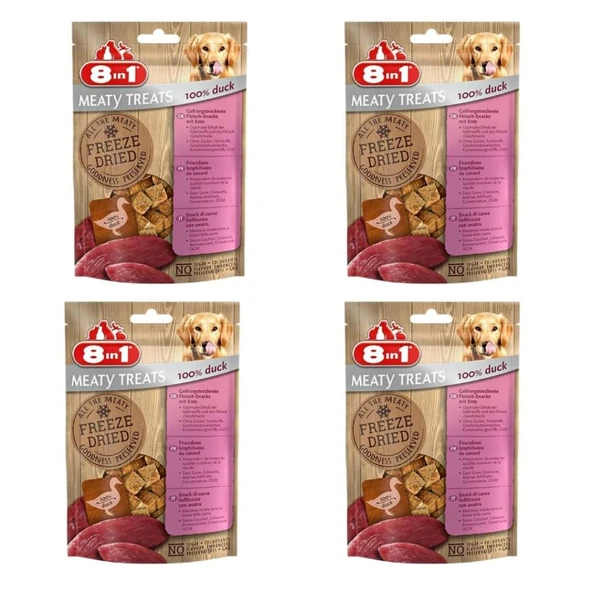 8in1 Freeze Dried Ördekli Doğal Ödül 50 Gr X 4 Adet ürün görseli 1