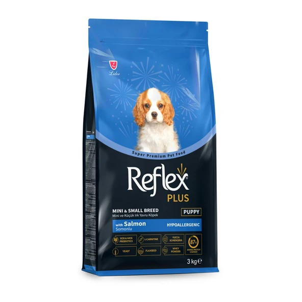 Plus Somonlu Mini ve Küçük Irk Yavru Köpek Maması 3 kg ürün görseli 1