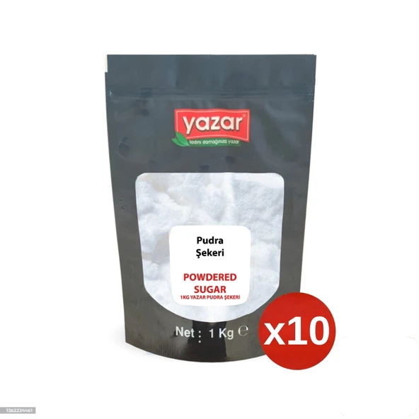 1 Kg x 10 Paket Yazar Pudra Şekeri ürün görseli 1