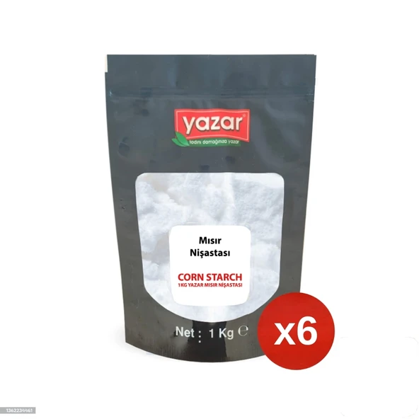 1 Kg x 6 Paket Yazar Mısır Nişastası ürün görseli 1