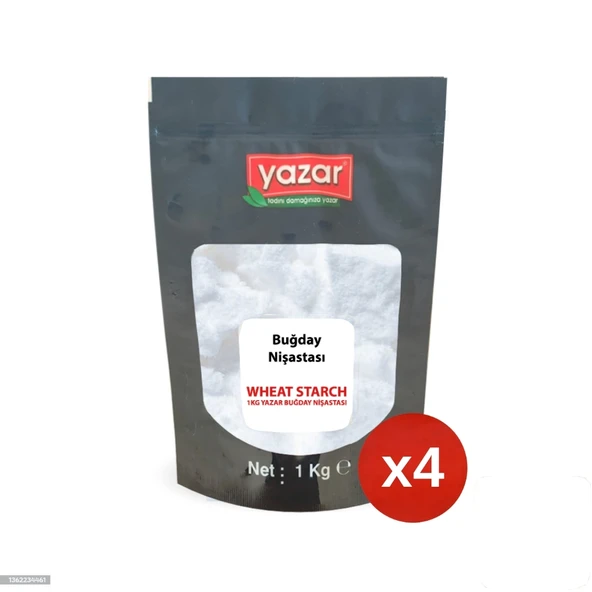 1 Kg x 4 Paket Yazar Buğday Nişastası ürün görseli 1