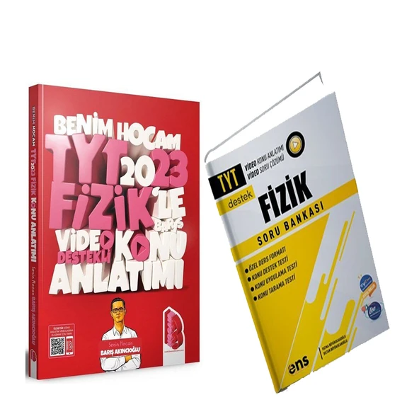 Benim Hocam 2023 TYT Fizik Video Destekli Konu ve ENS Soru Bankası Seti 2 Kitap ürün görseli 1
