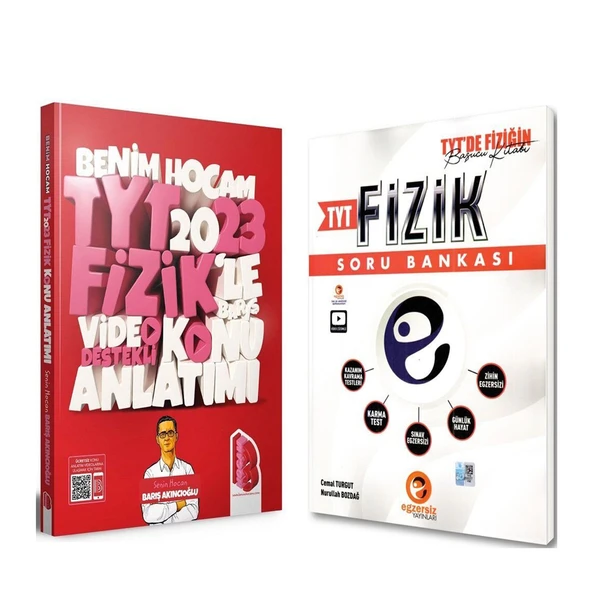 Benim Hocam 2023 TYT Fizik Video Destekli Konu ve Egzersiz Soru Bankası Seti 2 Kitap ürün görseli 1