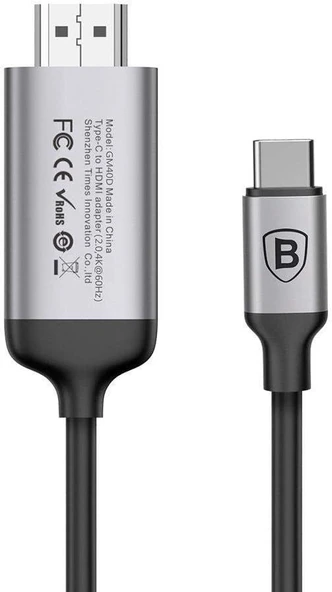 OUTLET Baseus Type-C HDMI Dönüştürücü Siyah - Resim 2