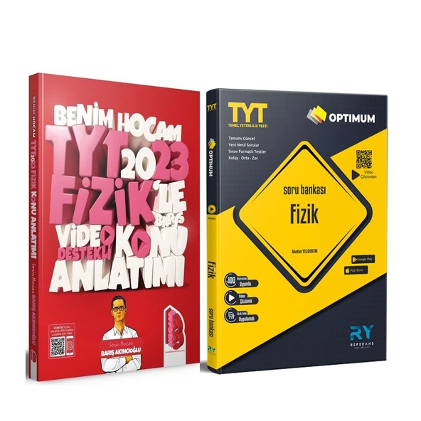 Benim Hocam 2023 TYT Fizik Video Destekli Konu ve Referans Soru Bankası Seti 2 Kitap ürün görseli 1