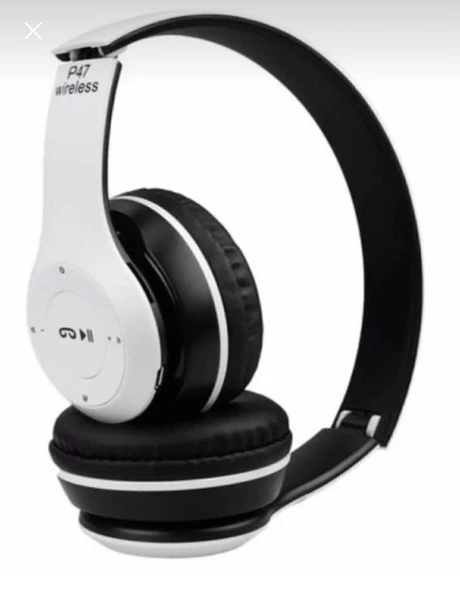 Renk Seçenekleri Ile P47 Wireless 5.0 Edr Mat Beyaz/ Bluetooth Kablosuz Mp3 Çalar Kulaklık P47 ürün görseli 1