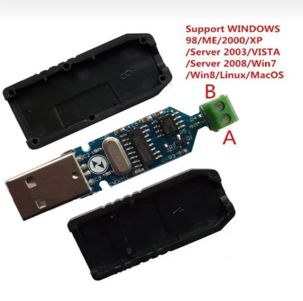 Usb To Rs485 Modül Kutulu Com Seri Port Sinyal Çevirici Haberleşme Otomasyon Plc Medikal ürün görseli 1