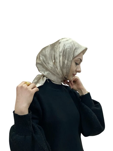 AKER İPEK KREP SATEN EŞARP 8974701 - Resim 8
