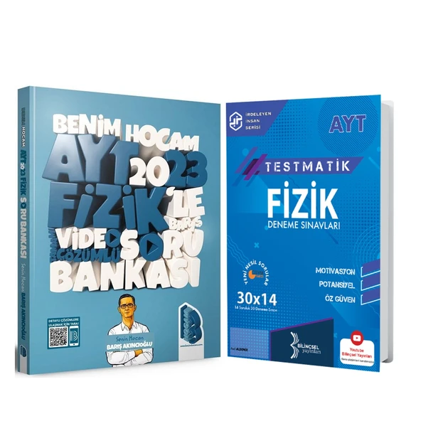 Benim Hocam 2023 AYT Fizik Soru Bankası ve Bilinçsel Deneme Seti 2 Kitap ürün görseli 1