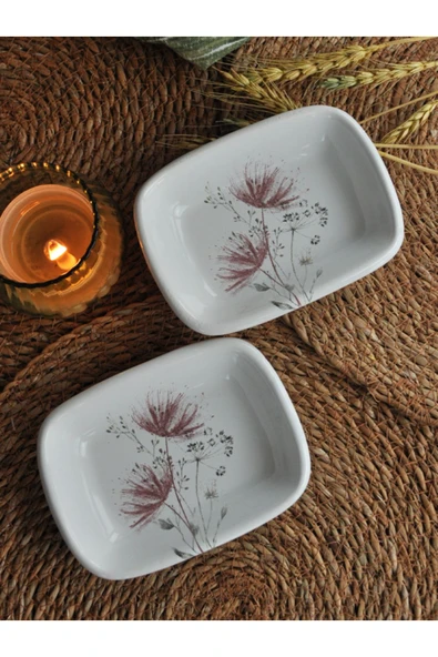 Akdeniz 2 li Mini Sunum Tabağı 10x14 cm ürün görseli 1