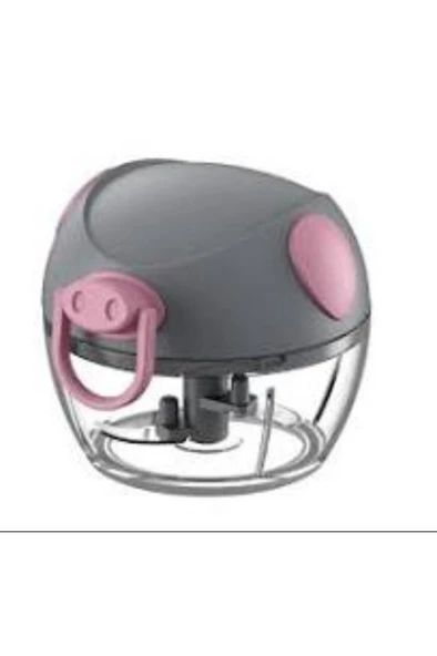 Tantitoni Pembe Gri Küçük Pratik Doğrayıcı 180ML Elvin Home Concept ürün görseli 1