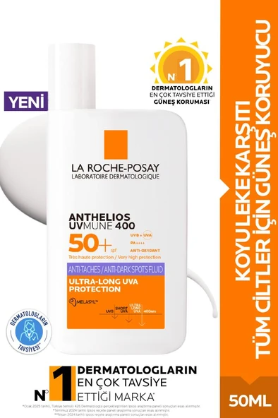 La Roche Posay Anthelios Uvmune400 SPF50+ Anti Dark Spots 50 Ml - SKT:02/2029 ürün görseli 1