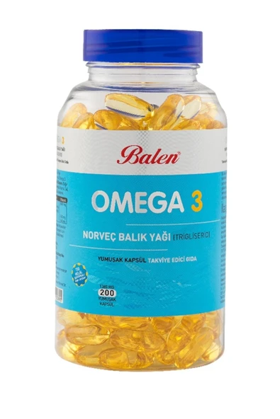 Balen Omega 3 Norveç Trigliserid 1380 mg 200 Kapsül ürün görseli 1