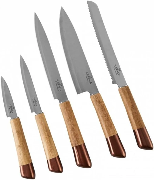 Karaca Maple Rose Gold 6 Parça Standlı Bıçak Seti - Resim 4