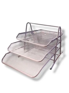 Maxx 2003c Metal 3 Lü Hareketli Evrak Rafı  - Pastel Mor ürün görseli 1
