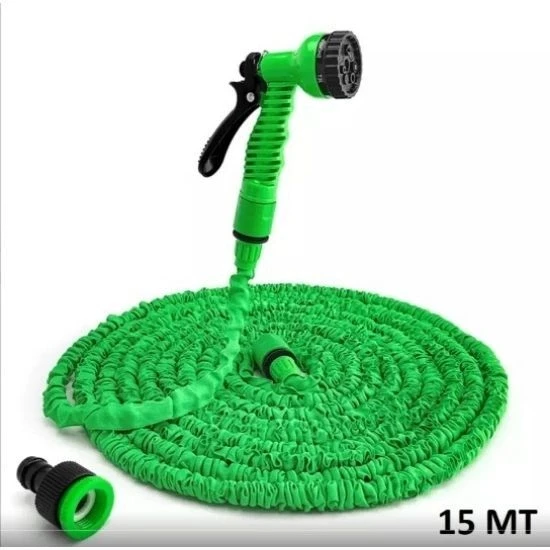 Zhltools Uzayan Hortum Tabancalı 15 Metre Magic House | Bahçe Sulama İçin Expandable Hose ürün görseli 1