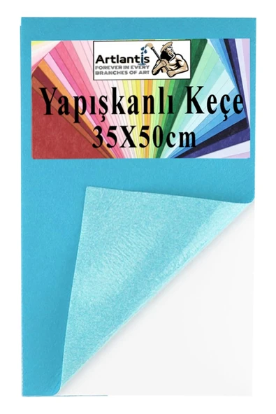 Yapışkanlı Keçe 35x50 cm 1 Adet 2.0 mm Kendinden Yapışkanlı Renkli Hobi Keçesi Elişi Keçe Kumaşı Anasınıfı Kreş Etkinlik ürün görseli 1