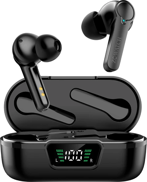 ZCWATCH E0425 ANC/ENC Aktif Gürültü Engelleme 4 Mikr. Bluetooth 5.3 Tws Kulaklık, 470 Mah Wireless Şarj (ZCWATCH Türkiye Garantili) ürün görseli 1