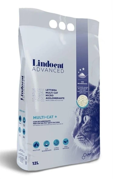 Lindo Cat Advanced Multicat Kokusuz İnce Taneli Kedi Kumu 12 Lt ürün görseli 1