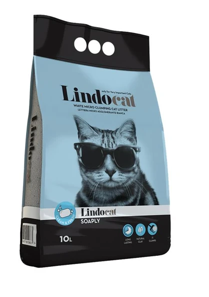 Lindo Cat Prestige Soaply Sabun Mavi İnce Taneli Kedi Kumu 10 Lt ürün görseli 1