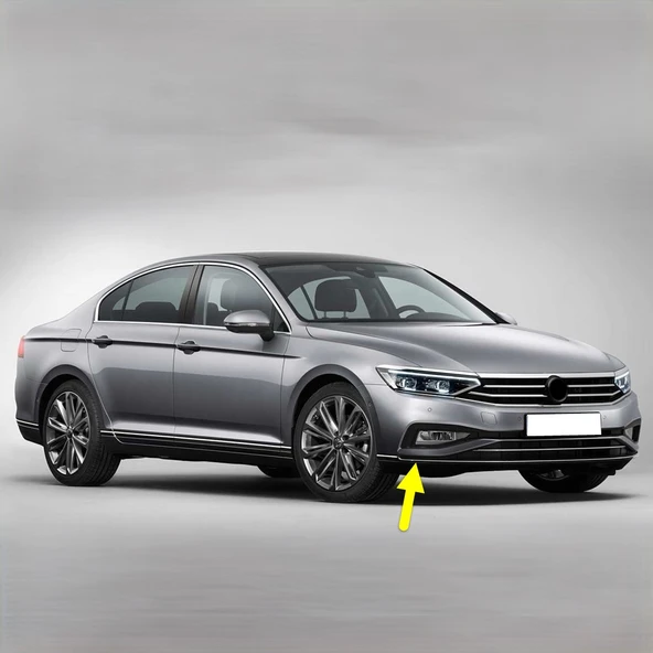 VW Passat B8.5 2020-2023 Ön Tampon Sağ Alt Kromaj Çıtası 3G0853254D ürün görseli 1