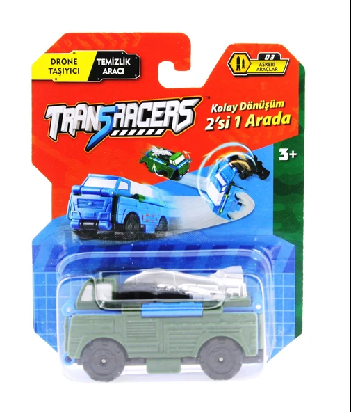 Transracers Dönüşen Araçlar Askeri Araçlar Drone / Temizlik Aracı ürün görseli 1