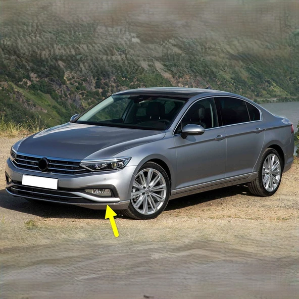 VW Passat B8.5 2020-2023 Ön Tampon Sol Alt Kromaj Çıtası 3G0853253D ürün görseli 1