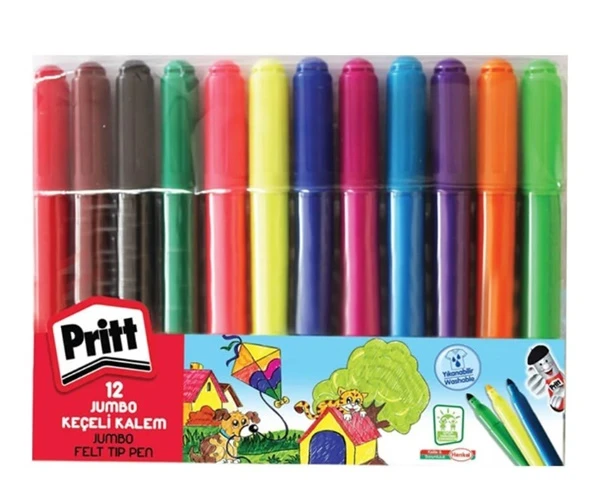 Pritt Jumbo Keçeli Kalem 12Li - 2 paket ürün görseli 1