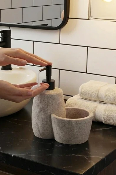 Polyresin Hazneli Sıvı Sabunluk - Resim 3