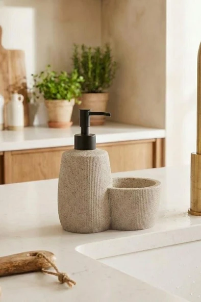 Polyresin Hazneli Sıvı Sabunluk - Resim 4