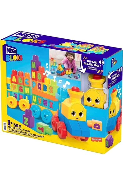 Fisher Price Mega Bloks Müzikli Alfabe Treni FWK22 ürün görseli 1