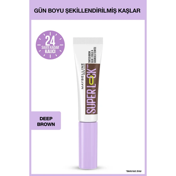 Super Lock Brow Glue Kaş Sabitleyici Maskara -  Deep Brown ürün görseli 1
