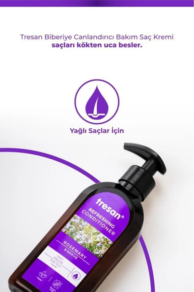 Tresan Biberiye Canlandırıcı Sülfatsız Bakım Saç Kremi 300 ml ürün görseli 1