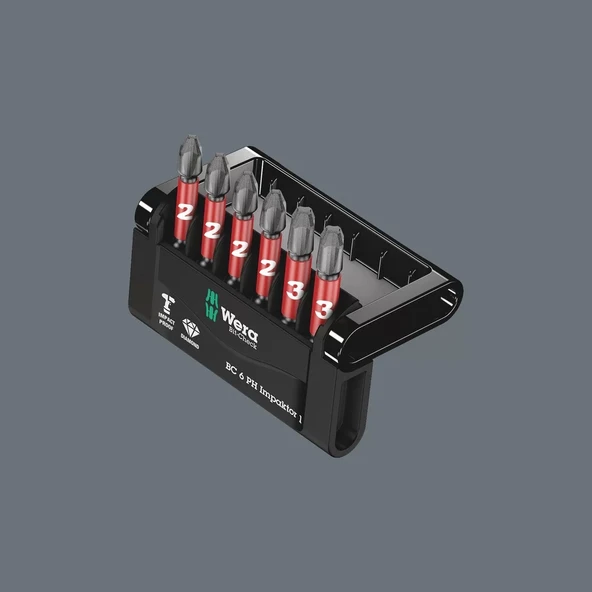 Wera Bit-Check 6 PH Impaktor 1  Profesyonel Matkap Vidalama Tornavida bits Uçları - Resim 3