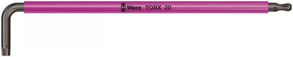 Wera 967 SPKXL TORX® Renkli Allen Anahtar, Uzun, TX 20 x 137 mm ürün görseli 1