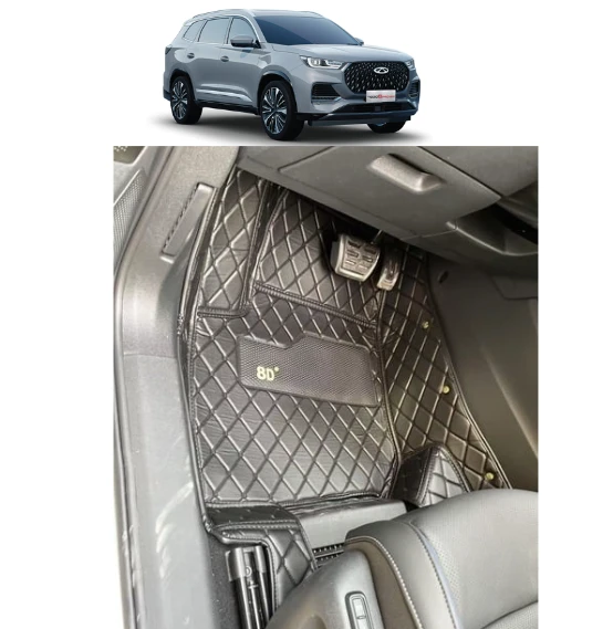 Chery Tiggo 8 Pro Max 5 Kişilik Aracına Özel 8d Tek Katmanlı Havuzlu Paspas Takımı ürün görseli 1