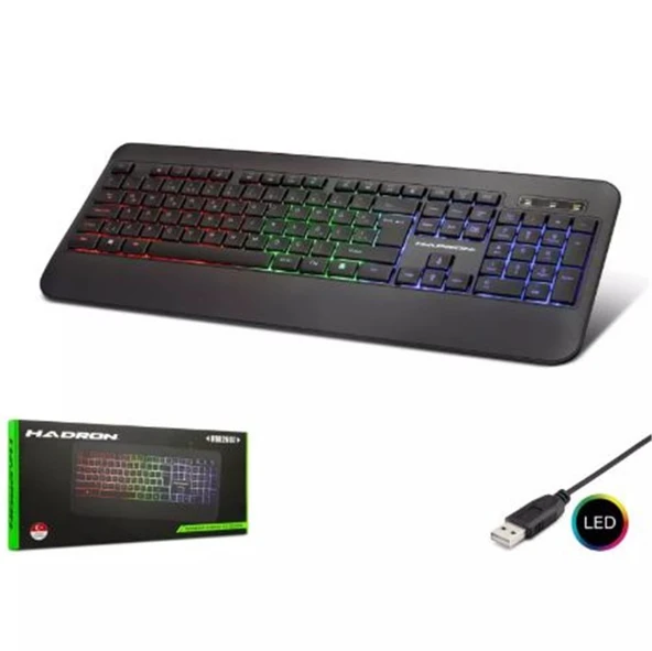 HADRON HDX2607 LEDLİ KABLOLU Q KLAVYE ürün görseli 1