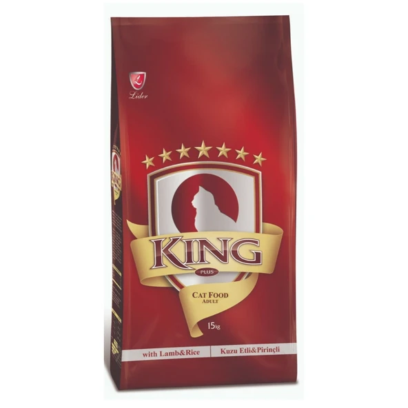 KING Kuzu Etli ve Pirinçli Yetişkin Kedi Maması 15 Kg ürün görseli 1